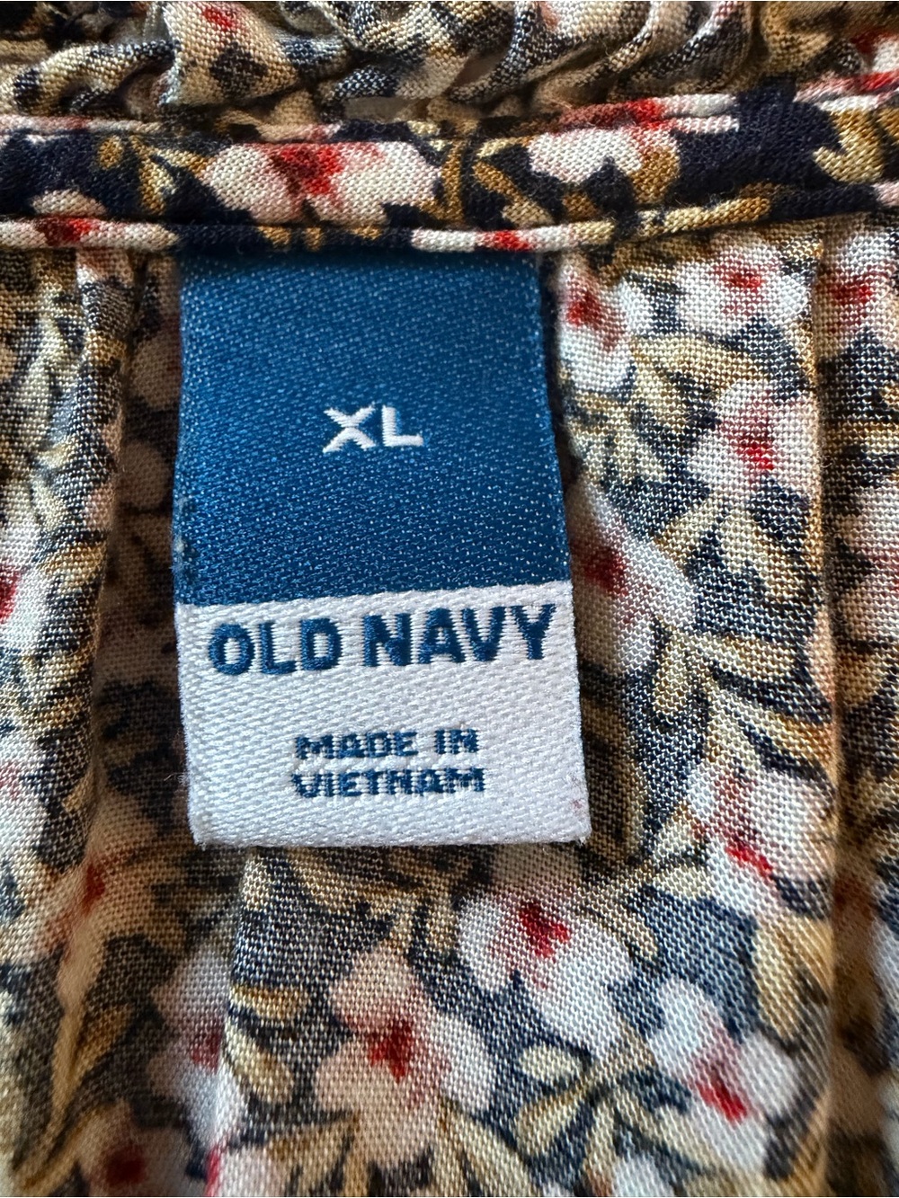 Old Navy Floral V-Neck Peasant Blouse - Picture 3 of 4